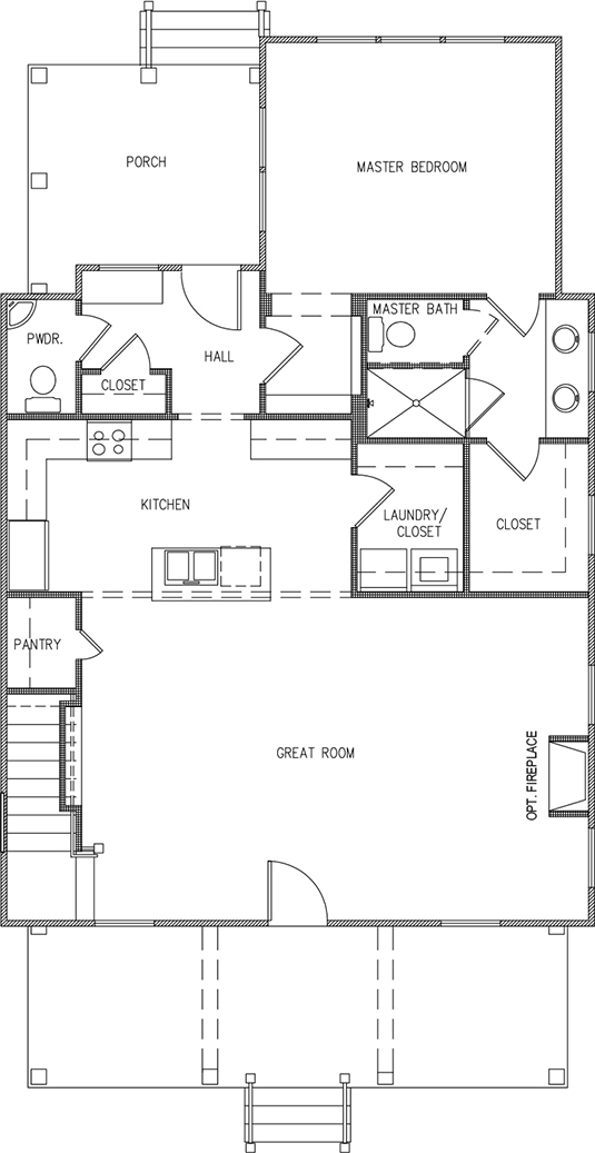 Aspen Plan a Saussy Burbank First Floor Plan Near Charleston, SC