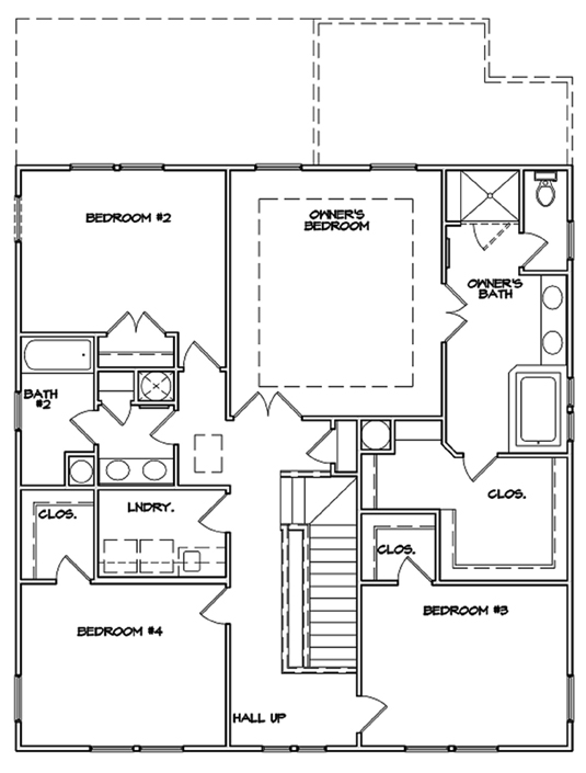Del Mar Plan a Dan Ryan Builders Second Floor Plan near Charleston, SC