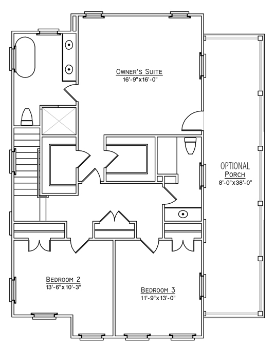 Dahlia Plan a FrontDoor Communities Second Floor Plan in Summerville, South Carolina