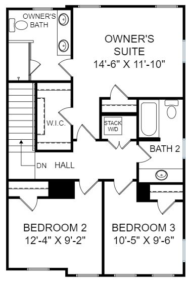Dogwood Plan a FrontDoor Communities Second Floor Plan in Summerville, SC