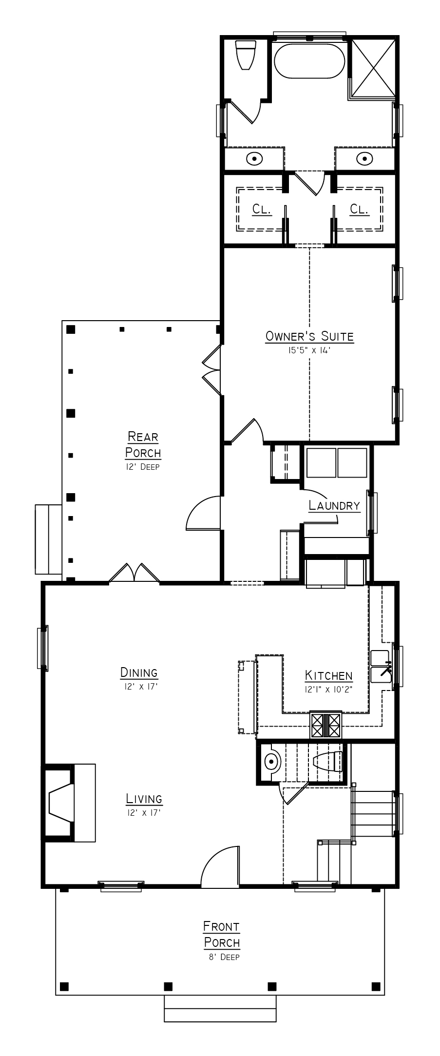Cottonwood Plan a FrontDoor Communities First Floor Plan Near Charleston, SC
