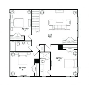 Firethorn Plan a Sabal Homes Second Floor Plan near Charleston, SC