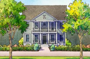 Firethorn Plan a Sabal Homes House Drawing near Charleston, SC