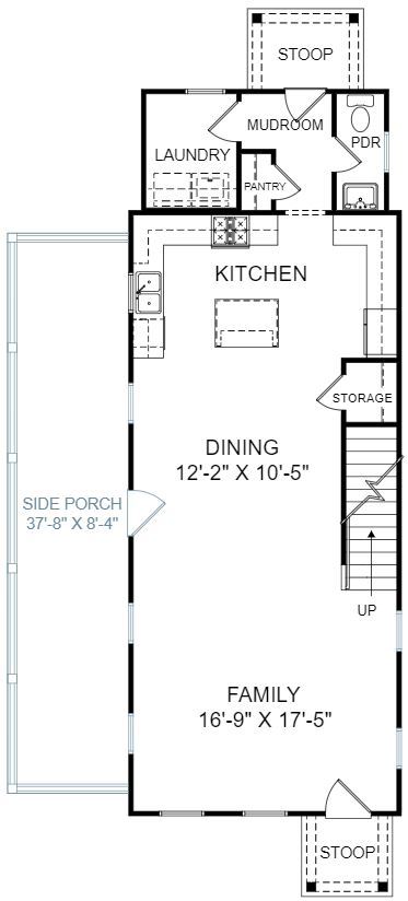 Jasmine Plan a Dan Ryan Builders First Floor Plan Near Charleston, SC