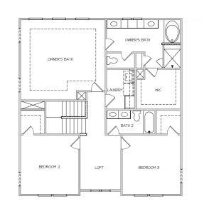 Rockingham II Plan a Dan Ryan Builders Second Floor Plan in Summerville, SC
