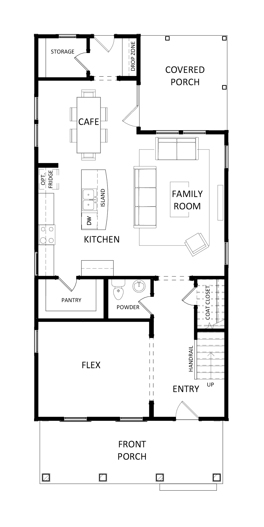 Hayward Plan a FrontDoor Communities First Floor Plan in Summervile, SC