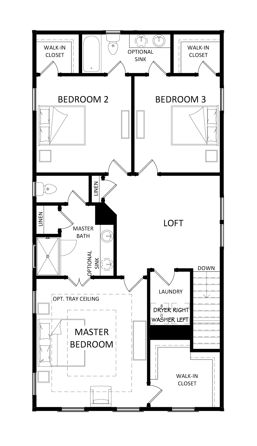 Hayward Plan a FrontDoor Communities Second Floor Plan in Summerville, SC