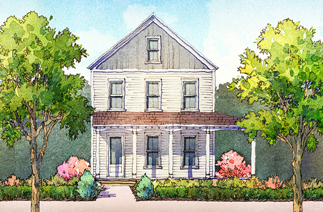 Honeysuckle Plan a Dan Ryan Builders House Drawing near Charleston, SC