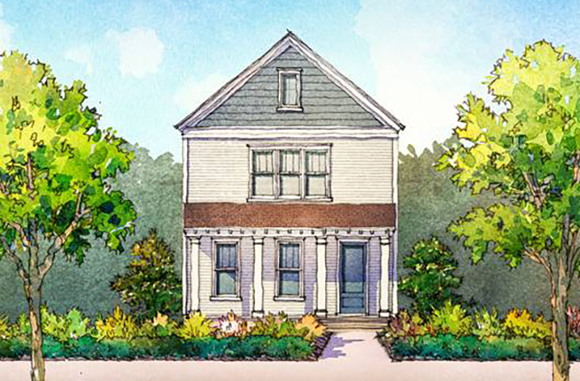 Honeysuckle Plan a Dan Ryan Builders House Drawing near Charleston, SC