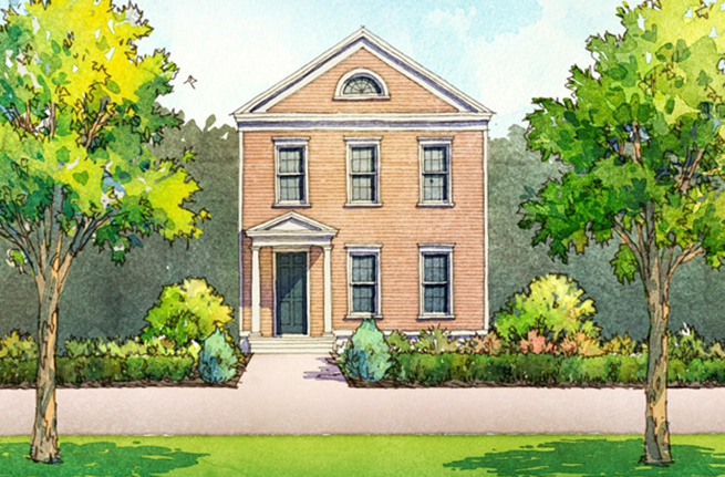 Conifer Plan a Saussy Burbank House Drawing in Summerville, SC