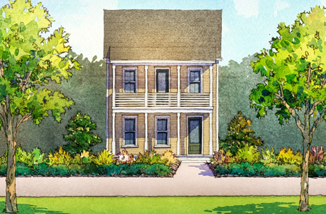 Conifer Plan a Saussy Burbank House Drawing in Summerville, SC