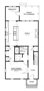Conifer Plan a Saussy Burbank First Floor Plan in Summervile, SC